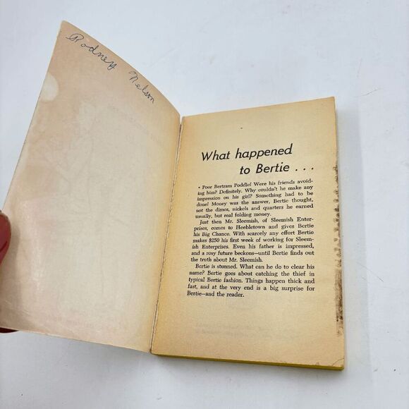 (1963) BERTIE MAKES A BREAK: HENRY G FELSEN/ Vintage PB 5th printing - Picture 4 of 6